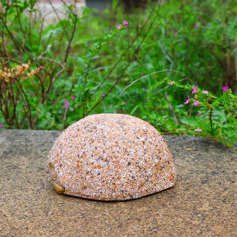 Кутия за ключове с тайно пространство за съхранение за градина на открито – смолна изработка, каменно-подобен дизайн, китайски стил