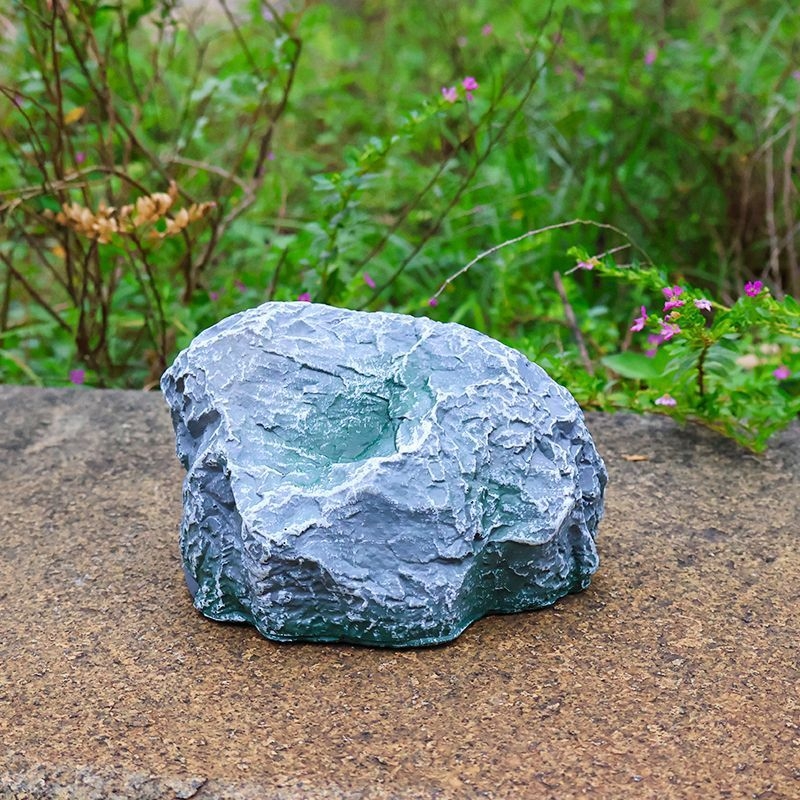 Кутия за ключове с тайно пространство за съхранение за градина на открито – смолна изработка, каменно-подобен дизайн, китайски стил