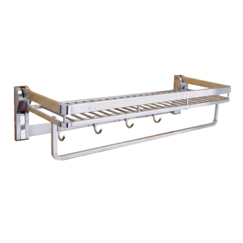 A804 kettős rétegű fürdőszobai törölközőtartó, SUS304 rozsdamentes acélból, finom szálcsiszolt felülettel, teherbírás 30-35 kg