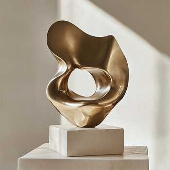 Геометрично украшение с Taihu Stone, синтетична смола, стил лек лукс, марка Jz home furnishing