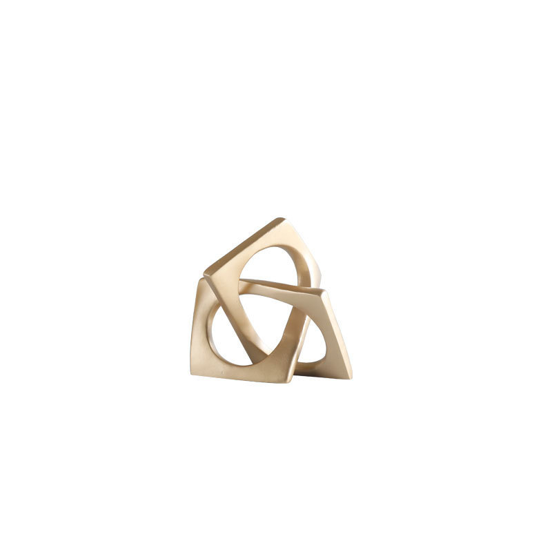 Геометрично украшение с Taihu Stone, синтетична смола, стил лек лукс, марка Jz home furnishing