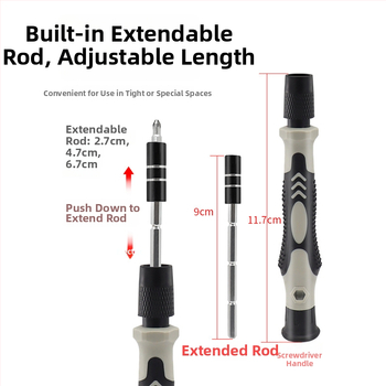 115-in-1 magnetický izolovaný skrutkovačový set pre domáce opravy, mobilné telefóny a počítače z Ni-Cr ocele