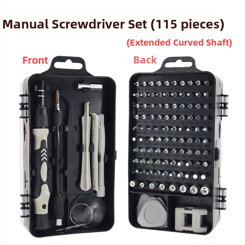 115-in-1 magnetický izolovaný skrutkovačový set pre domáce opravy, mobilné telefóny a počítače z Ni-Cr ocele