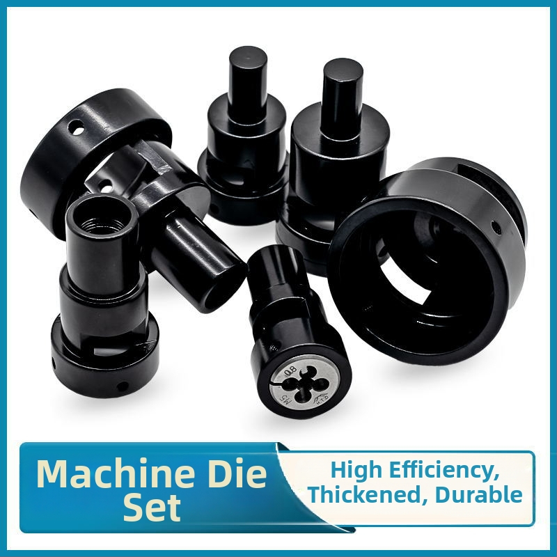 Sada závitových nástrojov pre ručné a strojné použitie, kompatibilná so sústruhom a frézkou, obsahuje rezný nástroj na zuby