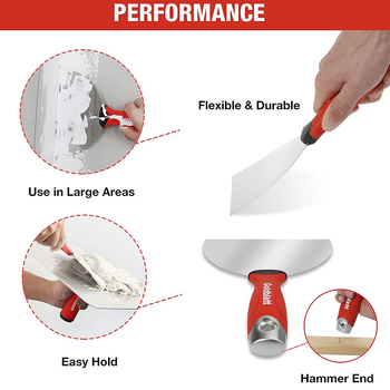 Goldblatt nehéz glettelő kés, megvastagított glettelő eszköz, sík kés típusú gletteléshez, falak festéséhez