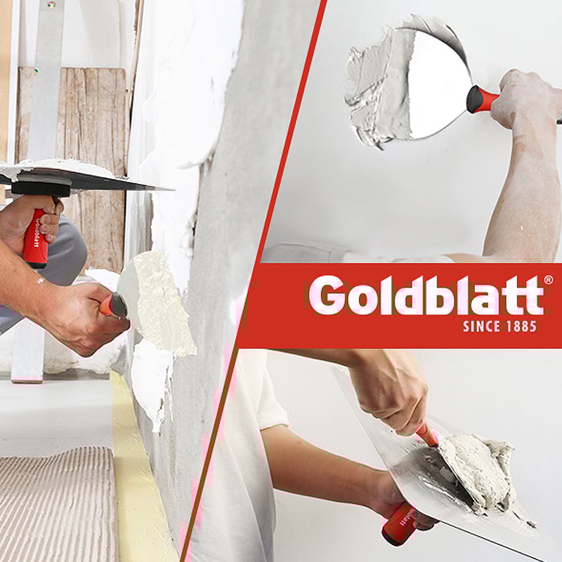 Goldblatt nehéz glettelő kés, megvastagított glettelő eszköz, sík kés típusú gletteléshez, falak festéséhez