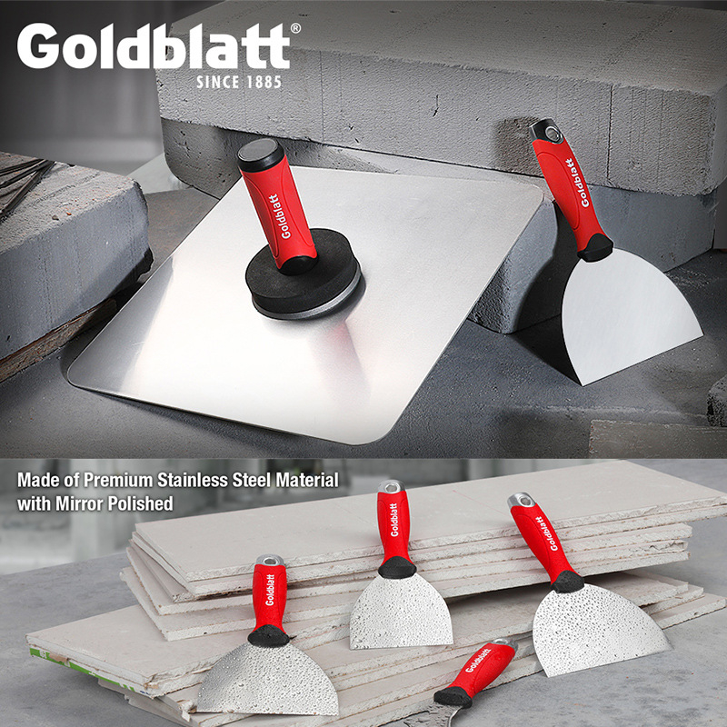 Goldblatt nehéz glettelő kés, megvastagított glettelő eszköz, sík kés típusú gletteléshez, falak festéséhez