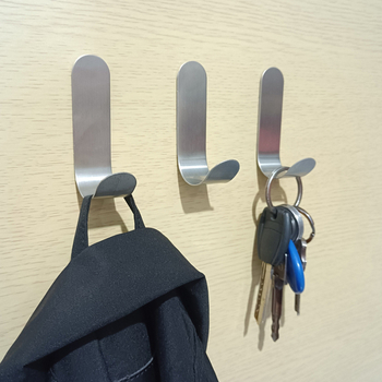 8 броя стенни куки за дрехи от неръждаема стомана 304, единични закачалки, модерен минималистичен стил, максимално натоварване до 1 кг