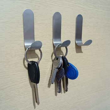 8 броя стенни куки за дрехи от неръждаема стомана 304, единични закачалки, модерен минималистичен стил, максимално натоварване до 1 кг