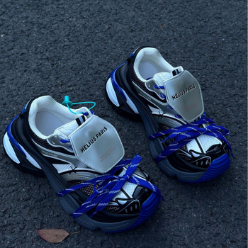 Muške tenisice tip Dad Shoes — prozračno unutarnje, gornji dio od Super fiber, gumena potplat, vezanje na vezice, niski gornji dio, visina peta 3–5 cm