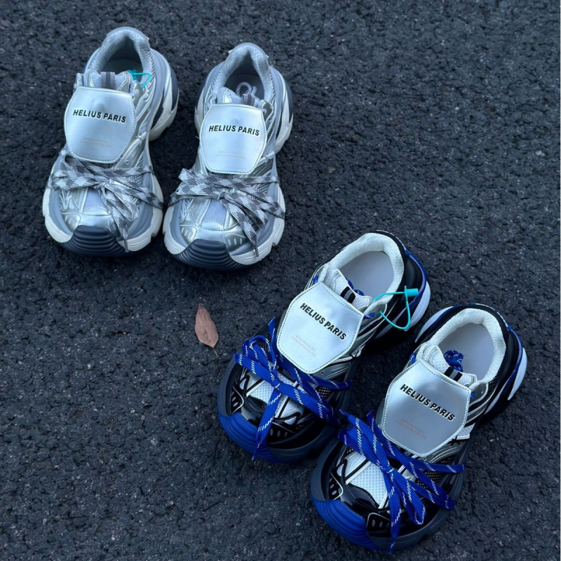 Muške tenisice tip Dad Shoes — prozračno unutarnje, gornji dio od Super fiber, gumena potplat, vezanje na vezice, niski gornji dio, visina peta 3–5 cm