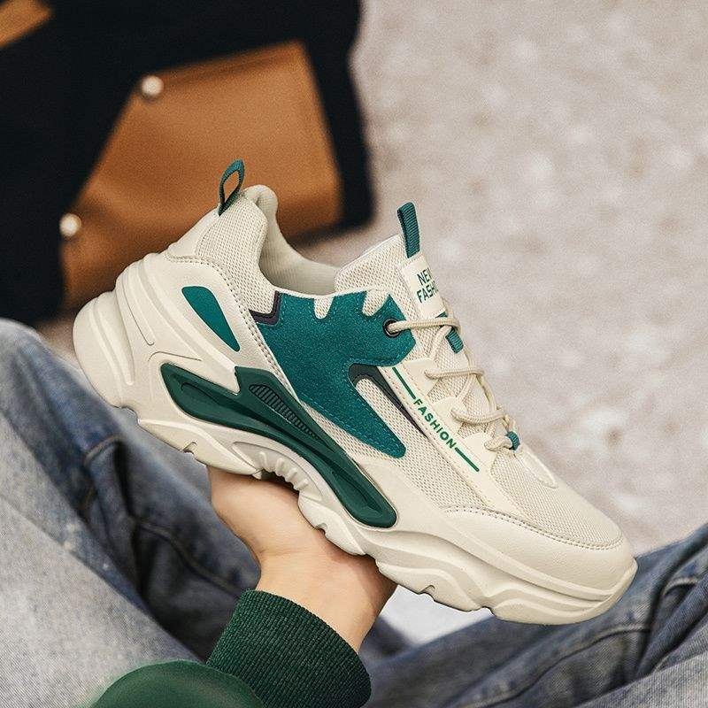 Pantofi sport unisex - respiranti, casual, partea superioară din piele sintetică, căptușire din plasă, talpă din cauciuc, înălțime medie, închidere cu șiret