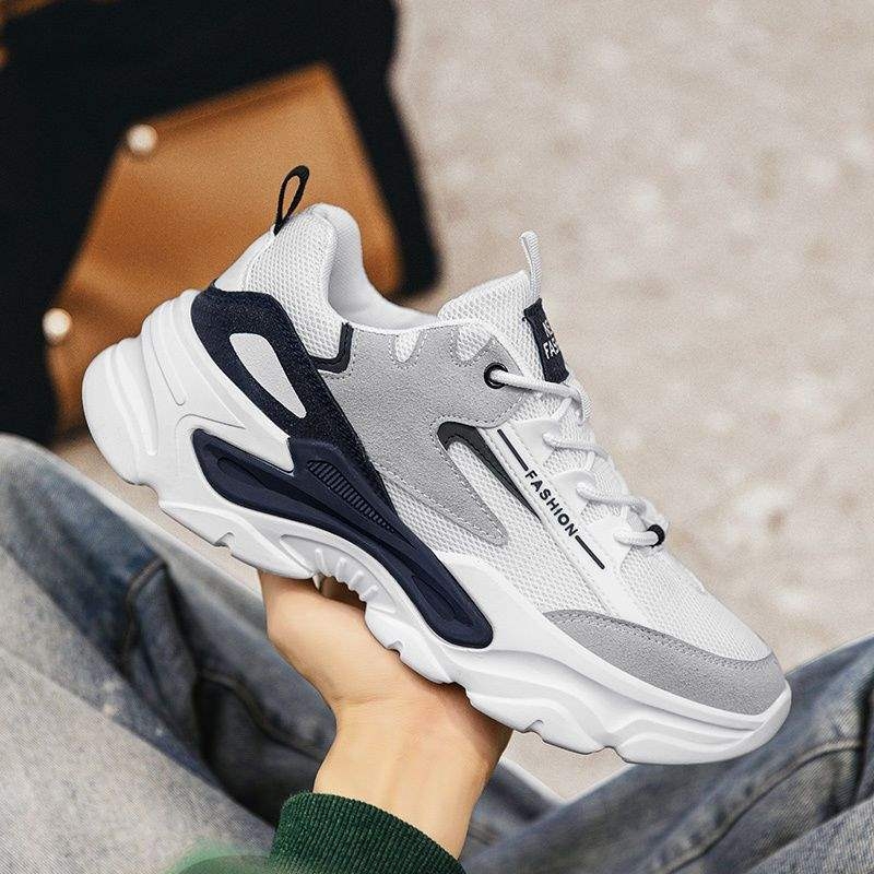 Pantofi sport unisex - respiranti, casual, partea superioară din piele sintetică, căptușire din plasă, talpă din cauciuc, înălțime medie, închidere cu șiret