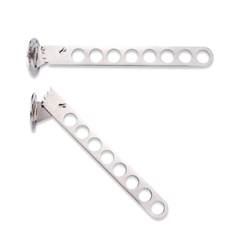 Стенно монтиран сгъваем държач за дрехи, неръждаема стомана, 12 дупки, 9 куки, модерен минималистичен стил