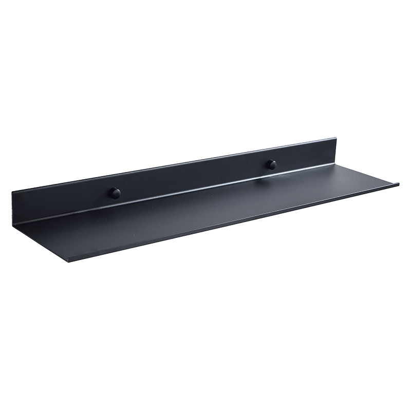 Polica za kupaonicu ispred ogledala, mat aluminijski spoj, 1 razina, nosivost 10 kg, moderni minimalistički stil