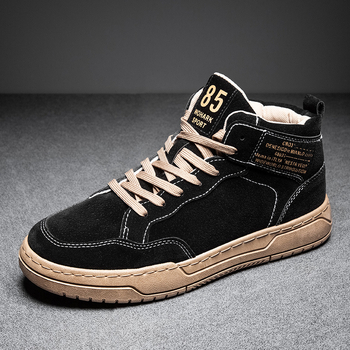 Pantofi board cu platformă, stil coreean, partea superioară din PU artificial, toc mic 1–3 cm, talpă din cauciuc, tălpi EVA