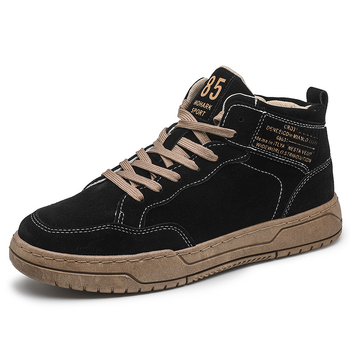 Pantofi board cu platformă, stil coreean, partea superioară din PU artificial, toc mic 1–3 cm, talpă din cauciuc, tălpi EVA