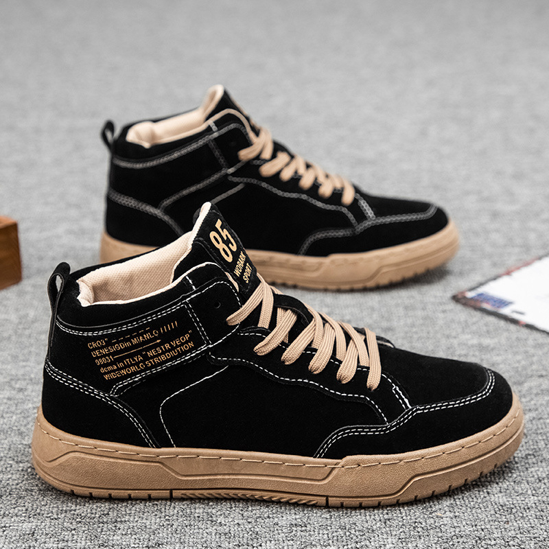 Pantofi board cu platformă, stil coreean, partea superioară din PU artificial, toc mic 1–3 cm, talpă din cauciuc, tălpi EVA