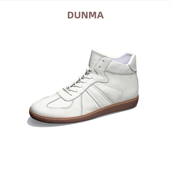 Adidași înalți unisex (Vârf pătrat, Exterior: Piele de vită prim strat, Interior: Piele de vită prim strat, Talpă: TPR)