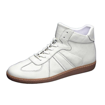 Adidași înalți unisex (Vârf pătrat, Exterior: Piele de vită prim strat, Interior: Piele de vită prim strat, Talpă: TPR)