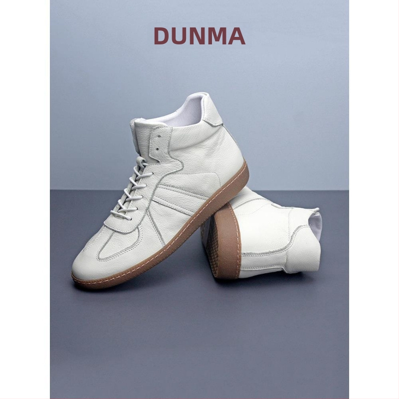 Adidași înalți unisex (Vârf pătrat, Exterior: Piele de vită prim strat, Interior: Piele de vită prim strat, Talpă: TPR)