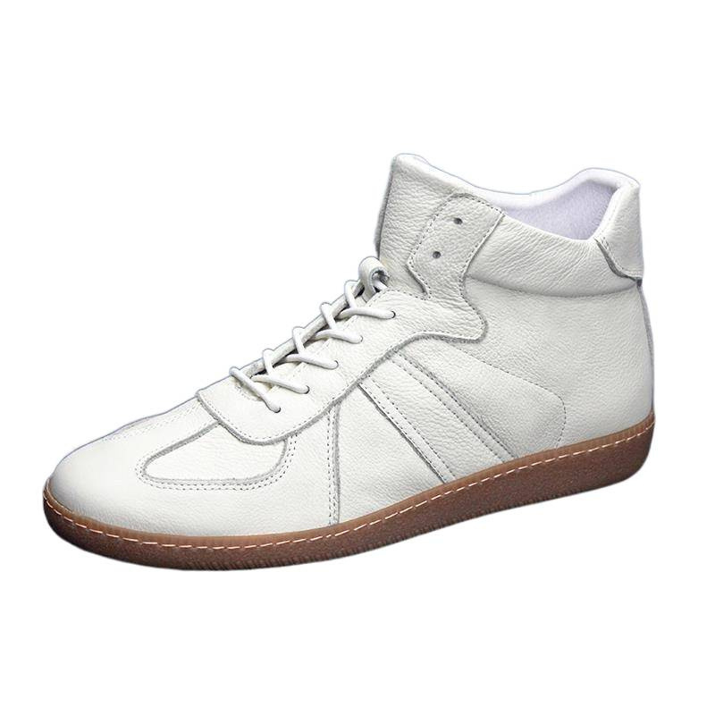 Adidași înalți unisex (Vârf pătrat, Exterior: Piele de vită prim strat, Interior: Piele de vită prim strat, Talpă: TPR)