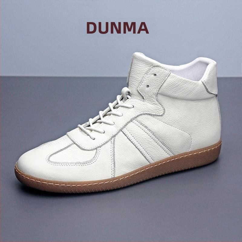 Adidași înalți unisex (Vârf pătrat, Exterior: Piele de vită prim strat, Interior: Piele de vită prim strat, Talpă: TPR)