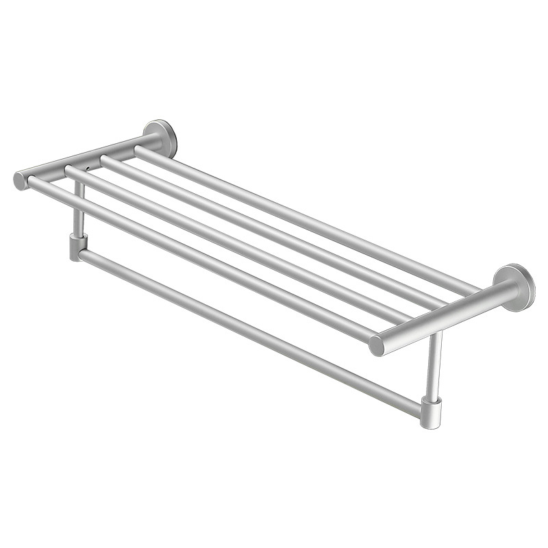 Držač za ručnike od aluminijske legure s anodiziranim premazom, nosivost 50 kg, 1 razina, moderni minimalistički stil
