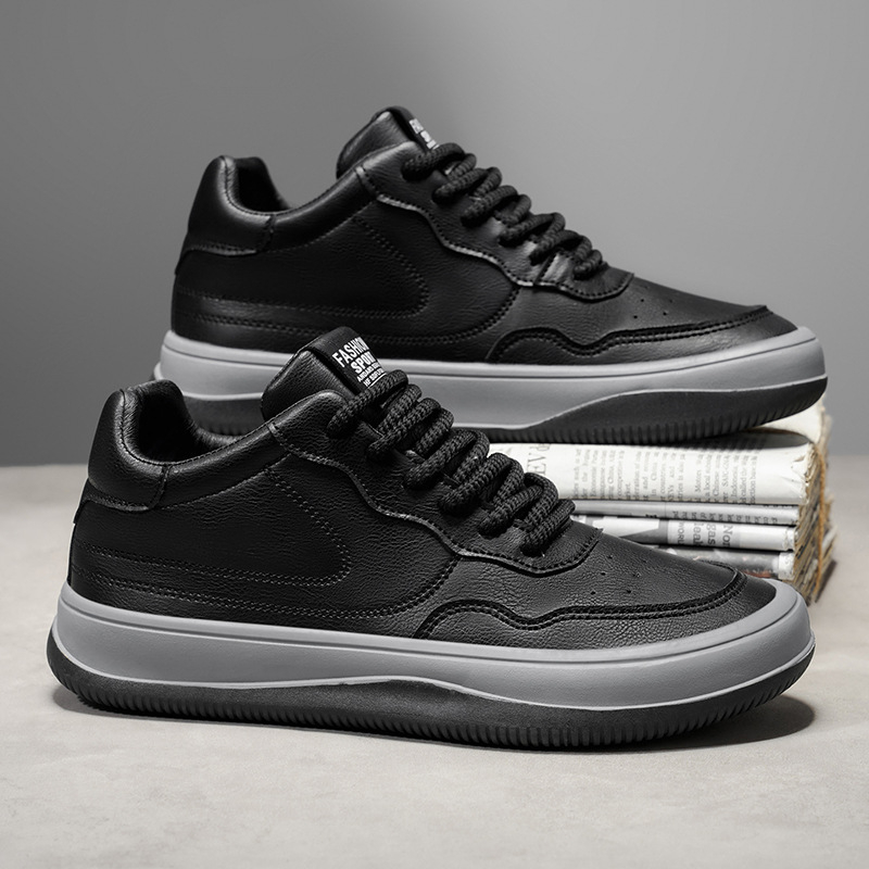 Adidași sport pentru bărbați cu vârf rotund, partea superioară din material mixt, închidere cu șireturi, branț EVA, talpă din cauciuc