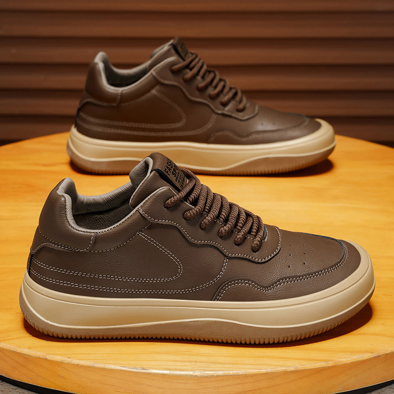 Adidași sport pentru bărbați cu vârf rotund, partea superioară din material mixt, închidere cu șireturi, branț EVA, talpă din cauciuc