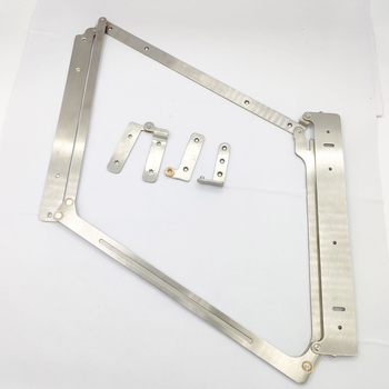 Sklopni šarnir za vrata, 304 nehrđajući čelik, brušeni završetak, skriveni šarnir za vrata i ormari, moderni minimalistički stil