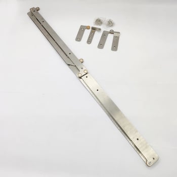 Sklopni šarnir za vrata, 304 nehrđajući čelik, brušeni završetak, skriveni šarnir za vrata i ormari, moderni minimalistički stil