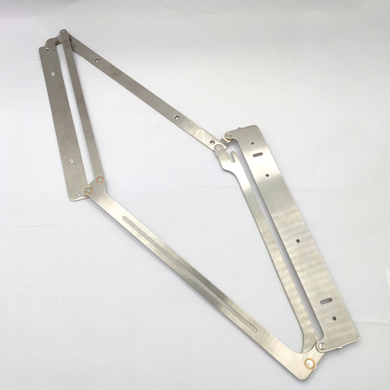 Sklopni šarnir za vrata, 304 nehrđajući čelik, brušeni završetak, skriveni šarnir za vrata i ormari, moderni minimalistički stil