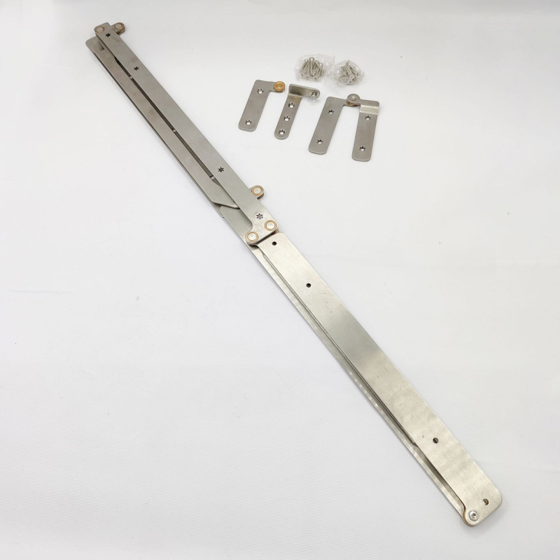 Sklopni šarnir za vrata, 304 nehrđajući čelik, brušeni završetak, skriveni šarnir za vrata i ormari, moderni minimalistički stil