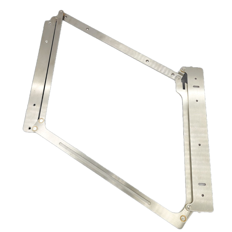 Sklopni šarnir za vrata, 304 nehrđajući čelik, brušeni završetak, skriveni šarnir za vrata i ormari, moderni minimalistički stil