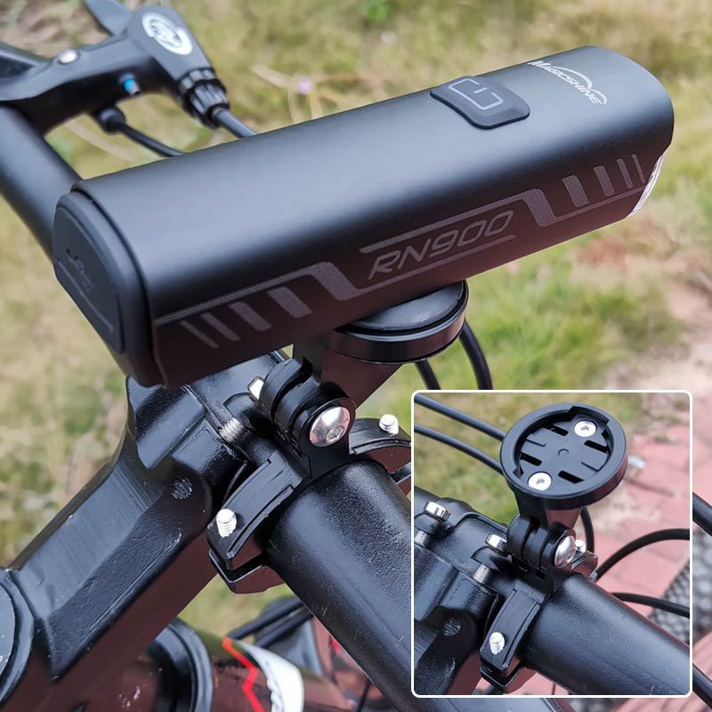 Držač računala za bicikl s GoPro kompatibilnošću i nosačem svjetla za bicikl (plastika, OEM)