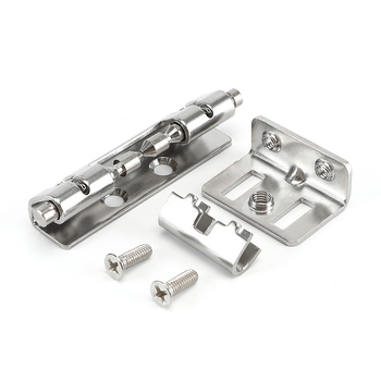 Skriveni teški pantevi za vrata razvodne kutije od 304 nehrđajućeg čelika, kromirani završni sloj.