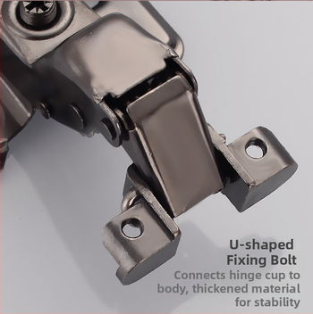 Golden aoding Šarnir za vrata s aluminijskim okvirom i amortizacijom, tijelo od hladno valjanog čelika, šifra proizvoda 001, pogodno za namještaj i kućna poboljšanja