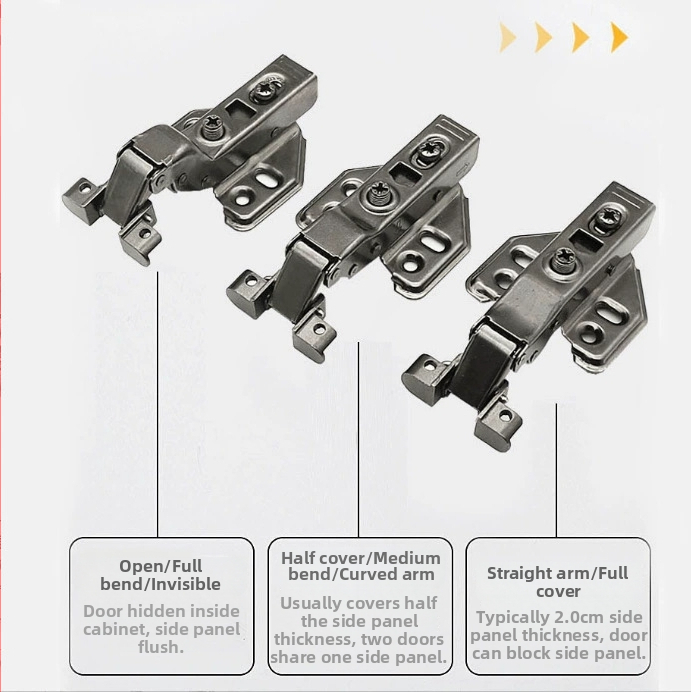 Golden aoding Šarnir za vrata s aluminijskim okvirom i amortizacijom, tijelo od hladno valjanog čelika, šifra proizvoda 001, pogodno za namještaj i kućna poboljšanja