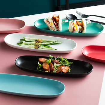 Porcelanski tanjur nepravilnog oblika, za sushi i sashimi, mikrovalno siguran, stil Novi kineski stil, kvaliteta prvog reda