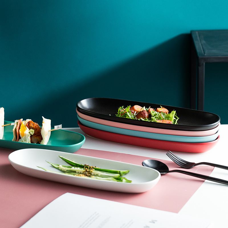 Porcelanski tanjur nepravilnog oblika, za sushi i sashimi, mikrovalno siguran, stil Novi kineski stil, kvaliteta prvog reda