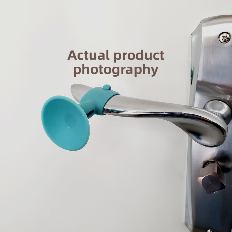 Bear opritor de ușă din silicon, montat pe perete, Snap-On, pentru baie