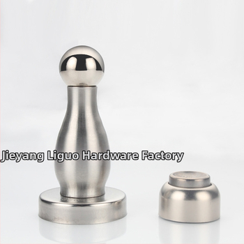 Magnetický držiak na dvere z nerezovej ocele 304, model A04, nástenná montáž, povrch: matný alebo leštený