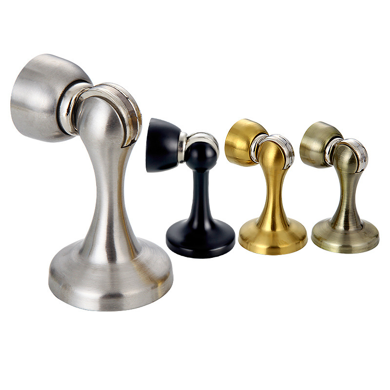 Stopper de ușă 209, oțel inoxidabil 201, montaj pe perete, retenție magnetică, control manual