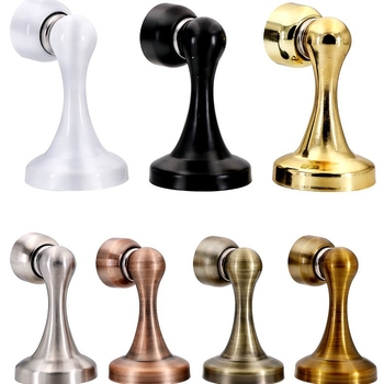 Qiangu 814 магнитен стопер за врати от неръждаема стомана, стенен монтаж, повърхност с четка, модерен дизайн