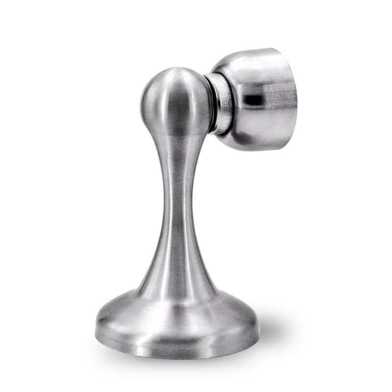 Qiangu 814 магнитен стопер за врати от неръждаема стомана, стенен монтаж, повърхност с четка, модерен дизайн