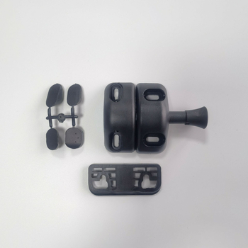 BH-CJ Nylon mágneses boltzár kapukhoz, kerítésekhez és kutyakerítésekhez — típus Butterfly latch, felület műanyag permetezés, stílus Modern egyszerűség