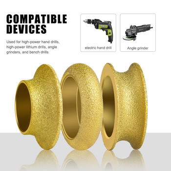 Диамантено шлифовъчно колело за камък – Brazed камък ръб обработка, кантиране на плочки и мрамор, кантиране на гранит, фасетиране