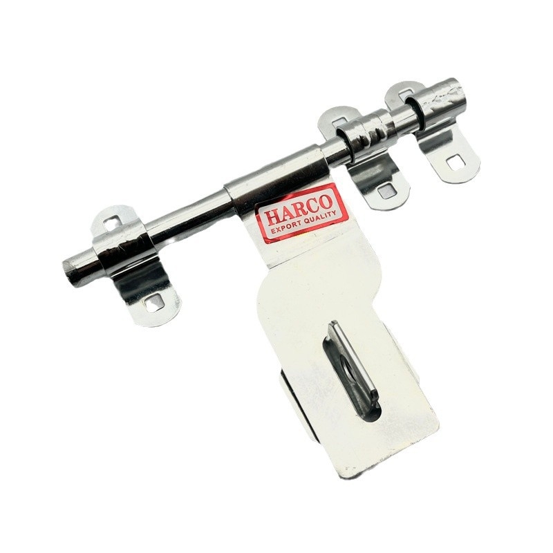 T-alakú retesz ajtózár rozsdamentes acélból, fényes felülettel, modern minimalista dizájn