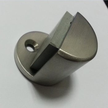 Ajtóstop BMD056 – kör, padlóra szerelt, 304 rozsdamentes acél, satén felület, kézi működtetés